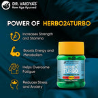 Dr. Vaidya's Herbo 24 Turbo Capsules For Men | Grocsy