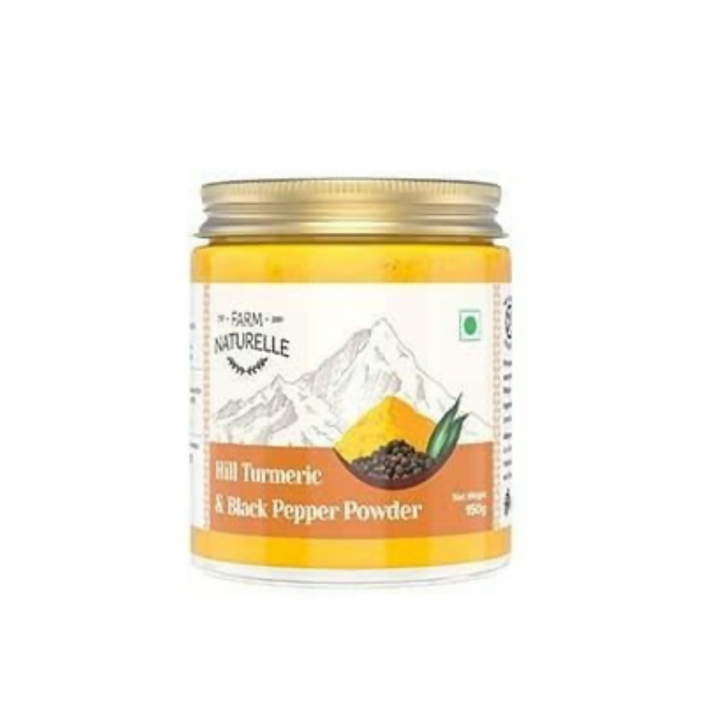 Farm Naturelle Mountain Turmeric Powder High Curcumin with Black Pepper | Grocsy