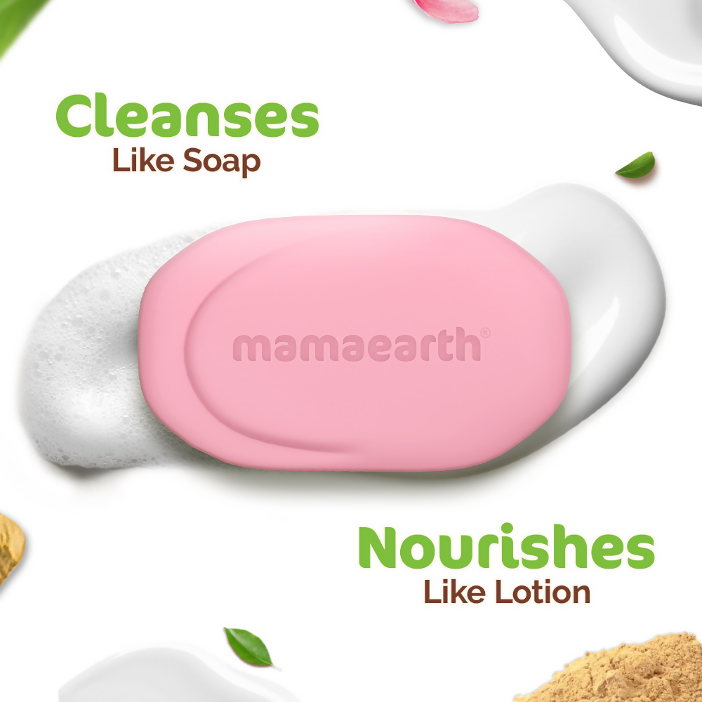 Mamaearth Multani Mitti Moisturizing Lotion Soap (Buy 3 Get 1 Free) | Grocsy