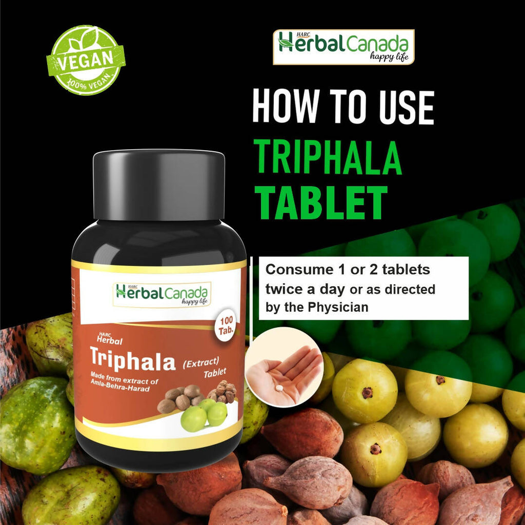 Herbal Canada Triphala Extract Tablets | Grocsy