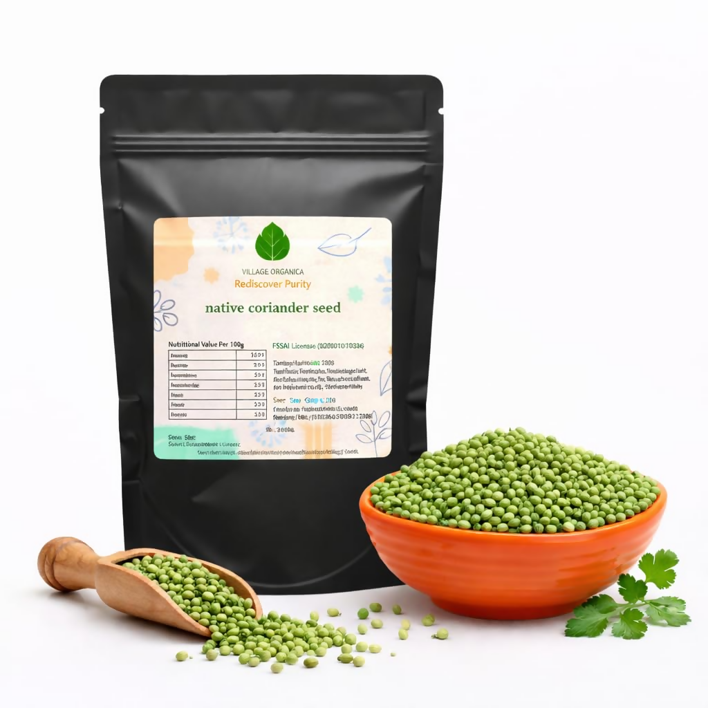 Village-Organica Coriander Seeds | Grocsy