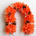 Orange Fabric Reusable Gajra | Grocsy