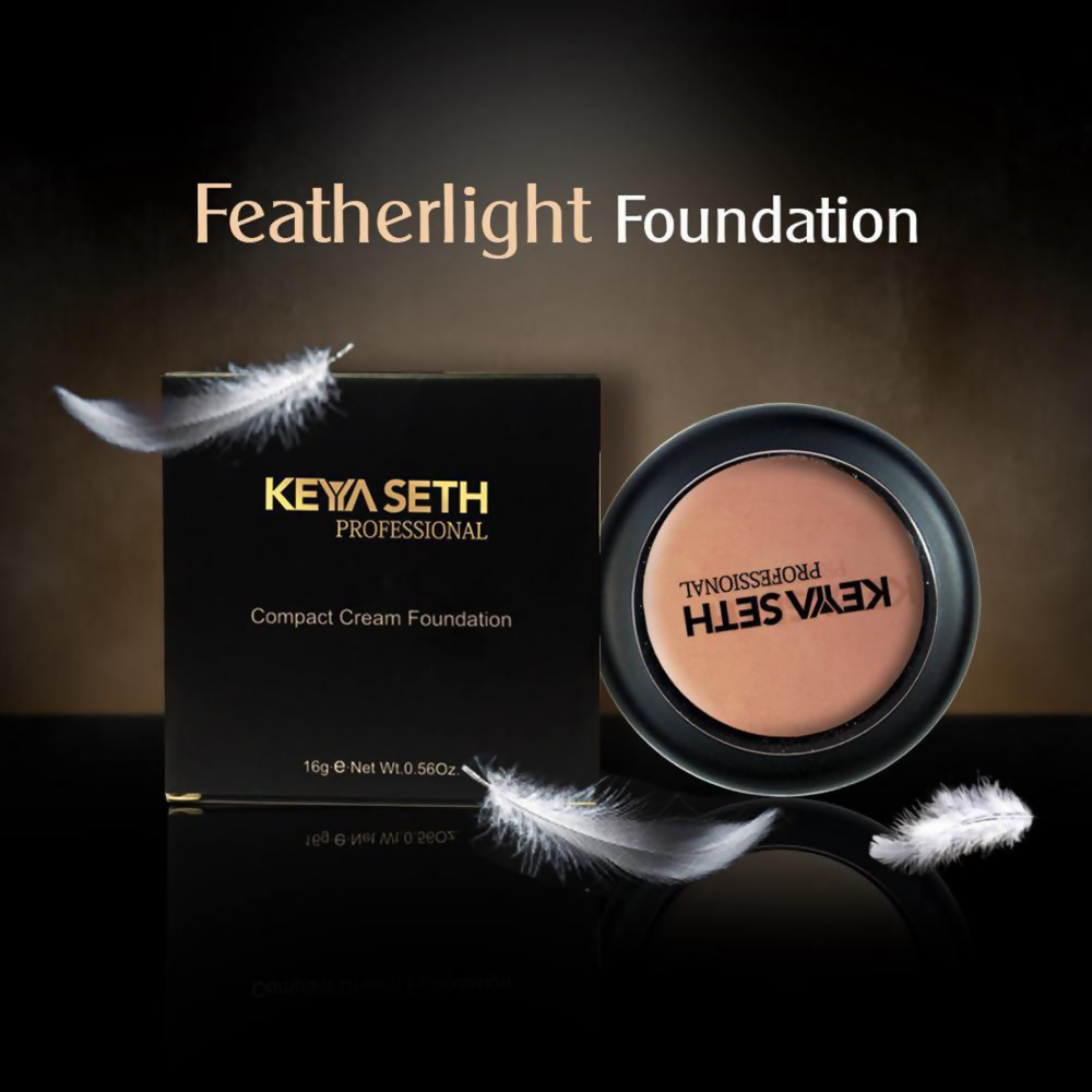 Keya Seth Aromatherapy Professional Compact Cream Foundation - Shade 4 | Grocsy