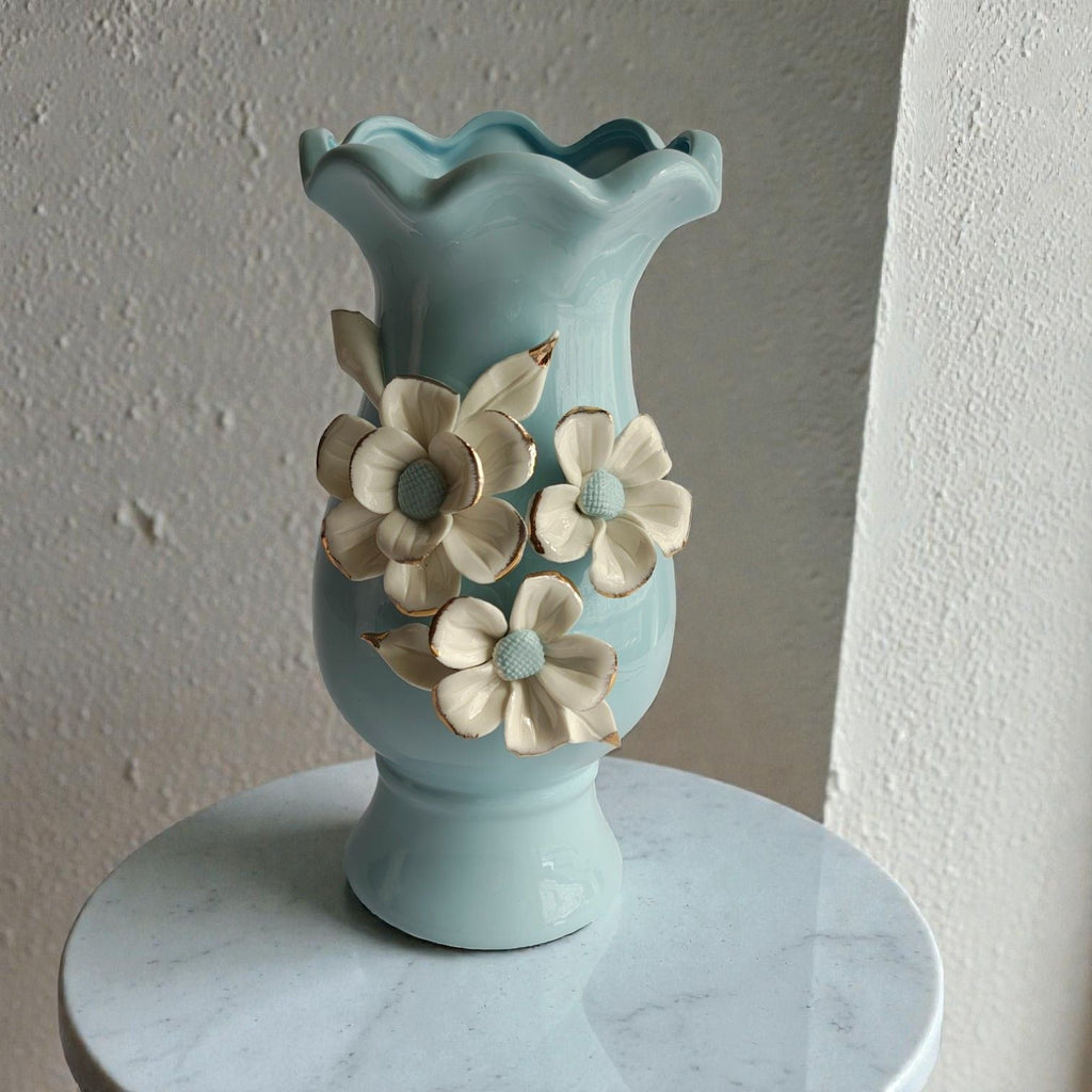 Sun Mun Decors Blue Vase | Grocsy