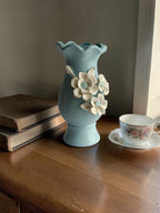 Sun Mun Decors Blue Vase | Grocsy