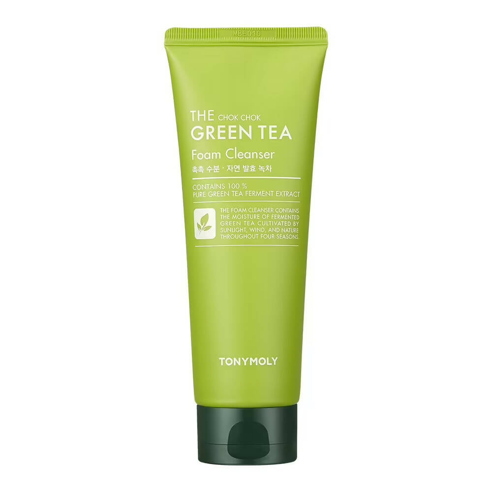 Tonymoly The Chok Chok Green Tea Foam Cleanser - Korean Skincare | Grocsy