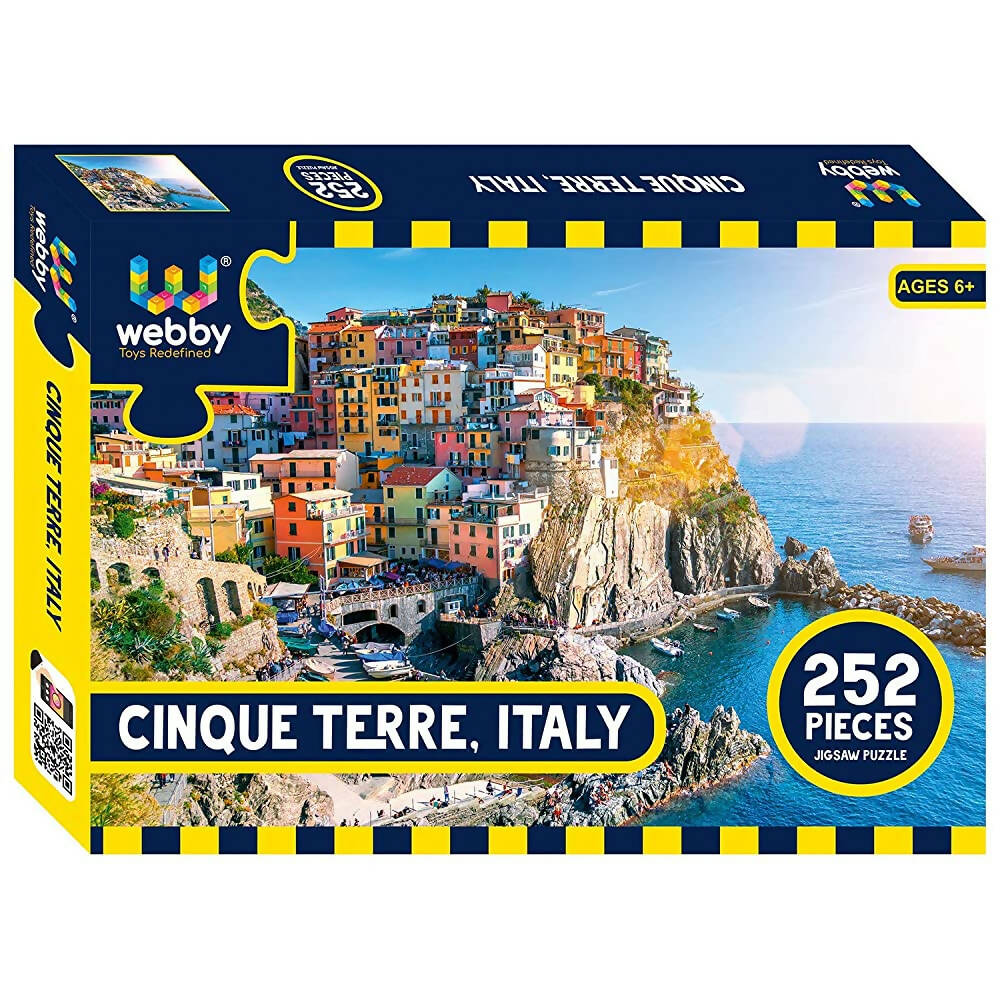 Webby Cinque Terre & Italy Jigsaw Puzzle- 252 Pcs | Grocsy