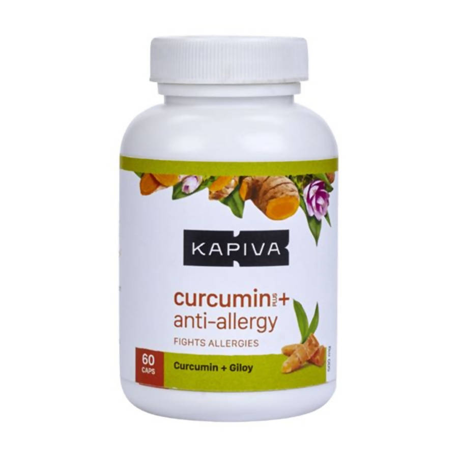 Kapiva Ayurveda Curcumin Plus Anti-Allergy Capsules | Grocsy