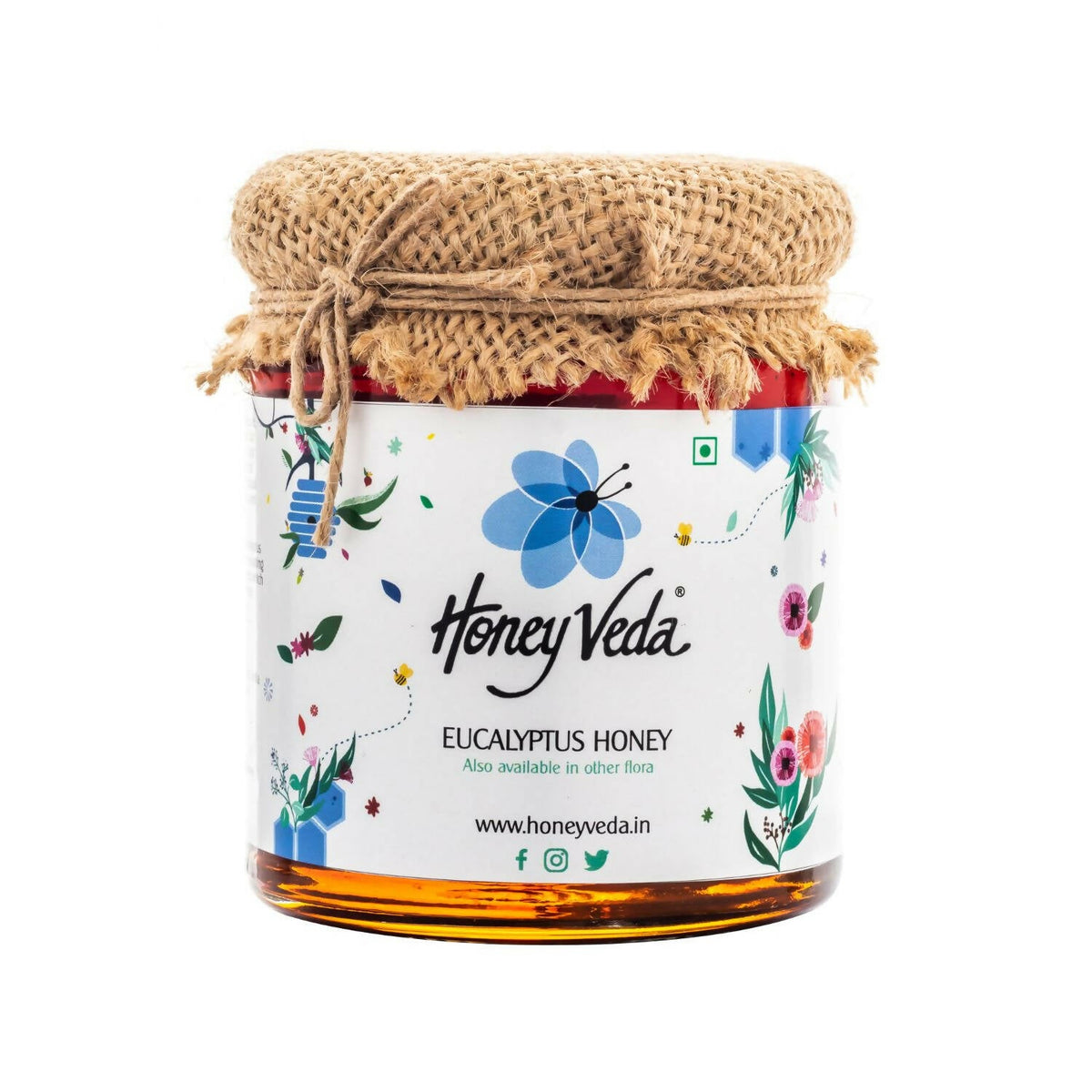 HoneyVeda Premium Raw Eucalyptus Honey