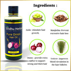 Sindhu Herbals Pure Onion Hair Oil | Grocsy