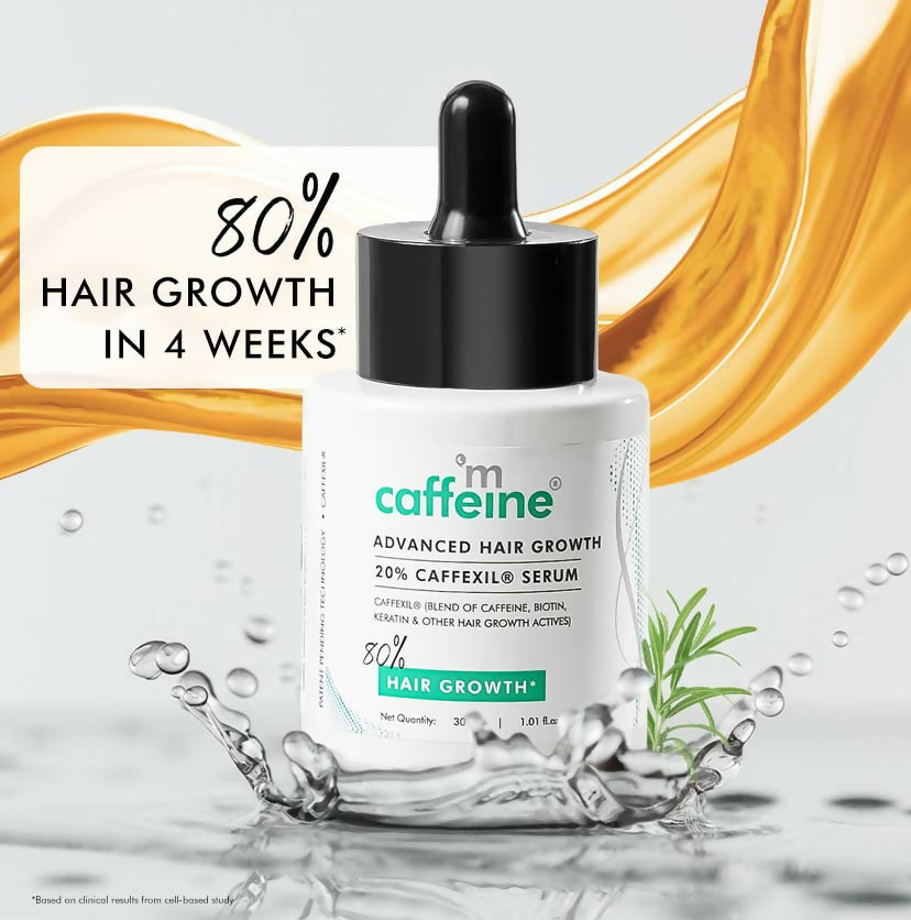 mCaffeine Advanced Hair Growth 20% Caffexil Hair Serum with Rosemary | Grocsy