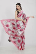 Aayaa Designer Printed Satin Saree - Multi Color | Grocsy