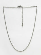 NVR Women's Silver-Toned German Silver Oxidised Chain | Grocsy