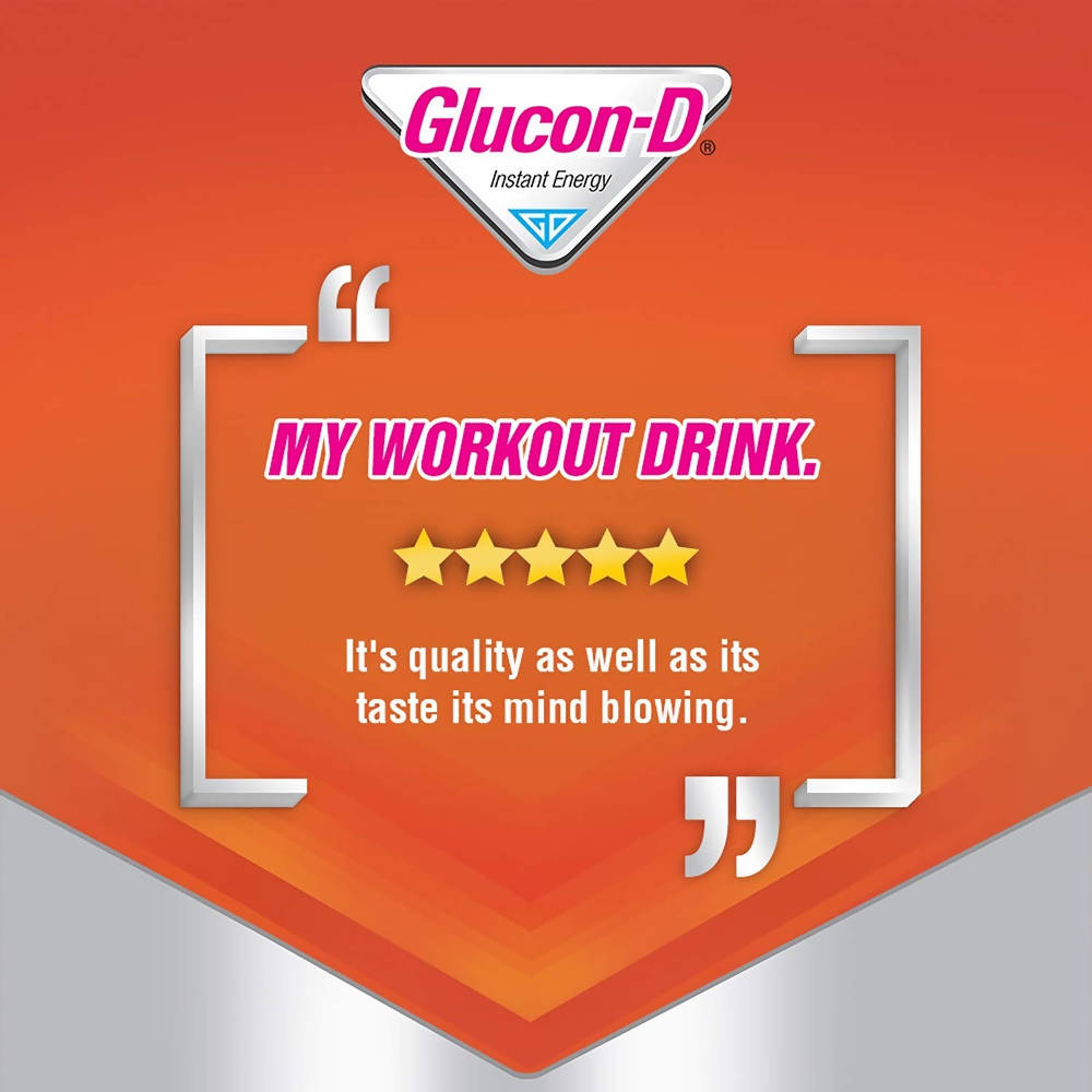 Glucon-D Instant Energy Health Drink - Tangy Orange | Tangy Orange Glucose Powder | Instant Energy & Immunity Recharge | With Vitamin C & Calcium | Grocsy