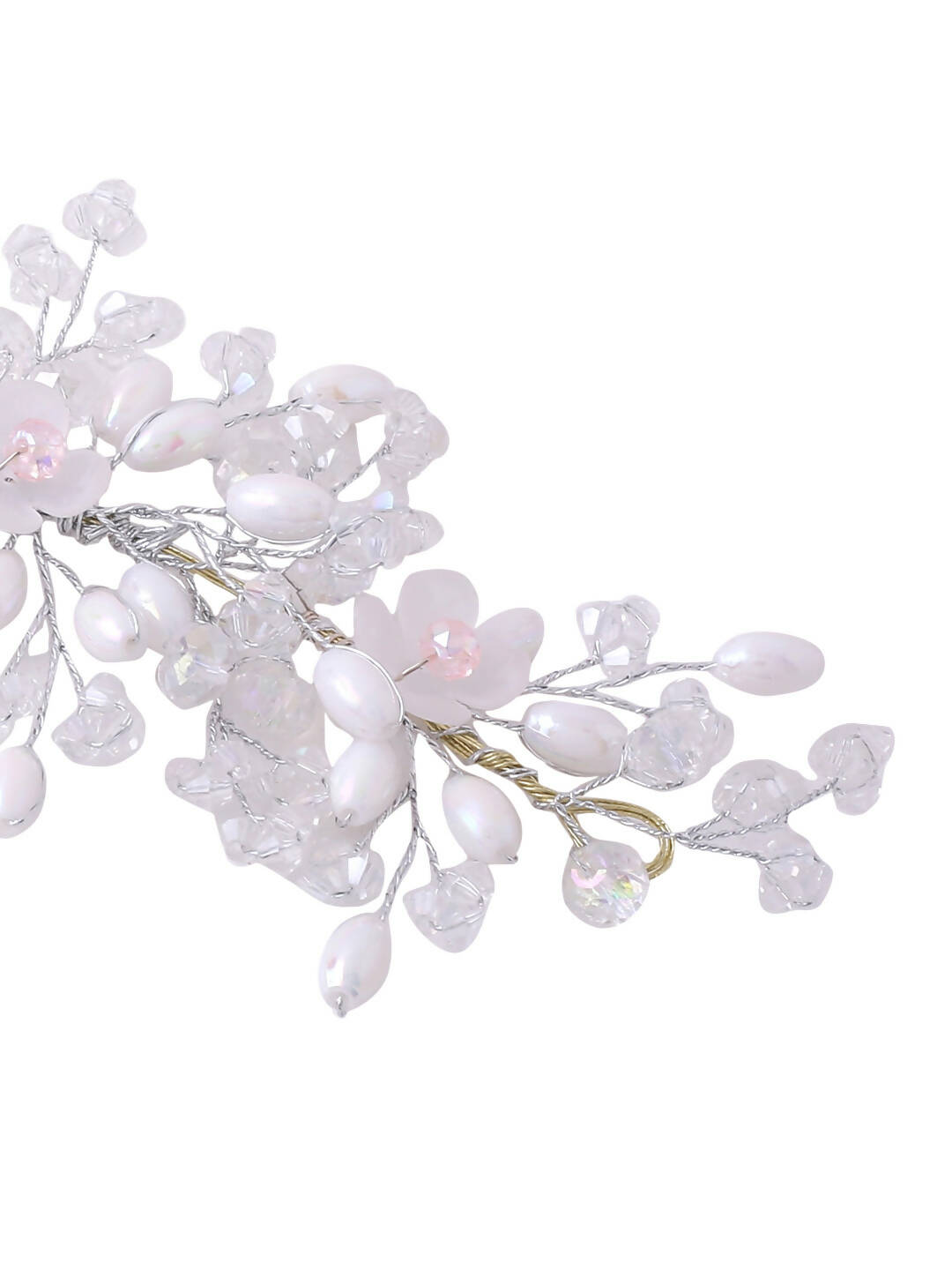 NVR Women's Embellished Beaded Hair Accessory Set | Grocsy