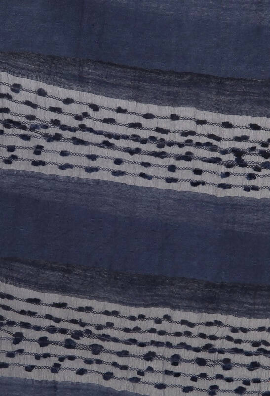 Mominos Fashion Moeza Cotton Payal Design Navy Blue Dupatta | Grocsy