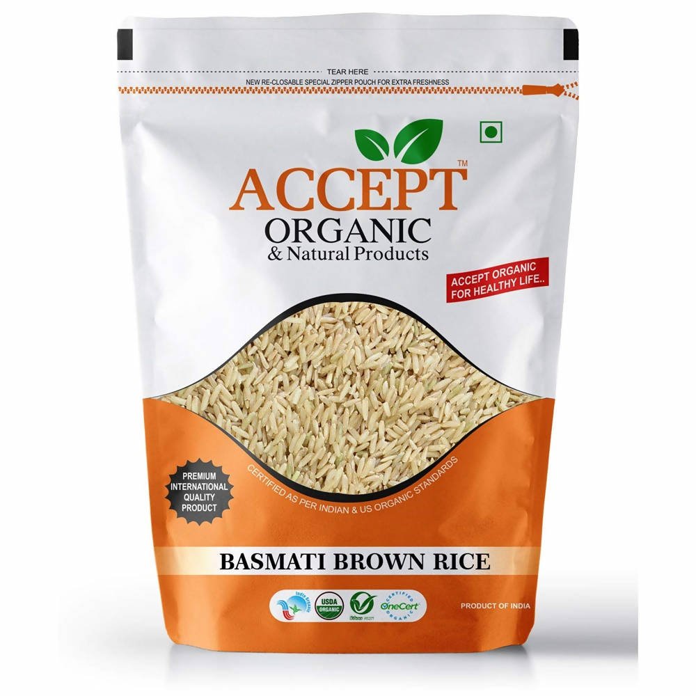 Accept Organic & Natural Products Basmati Brown Rice | Grocsy