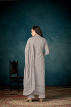 Anaita Grey Heavy Faux Georgette Stitched Suit with Embroidered Sequence Work | Grocsy