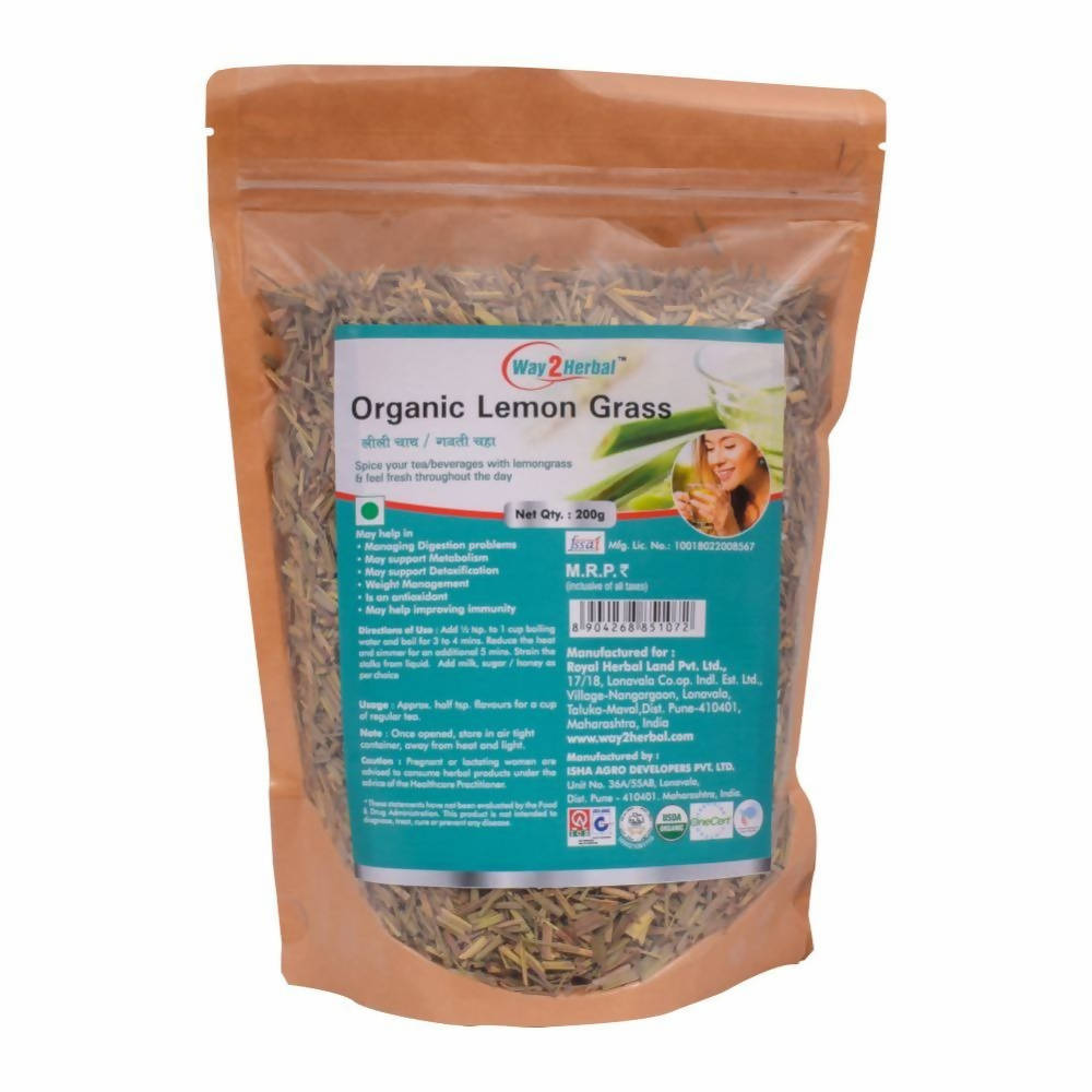 Way2herbal Organic Lemon Grass | Grocsy