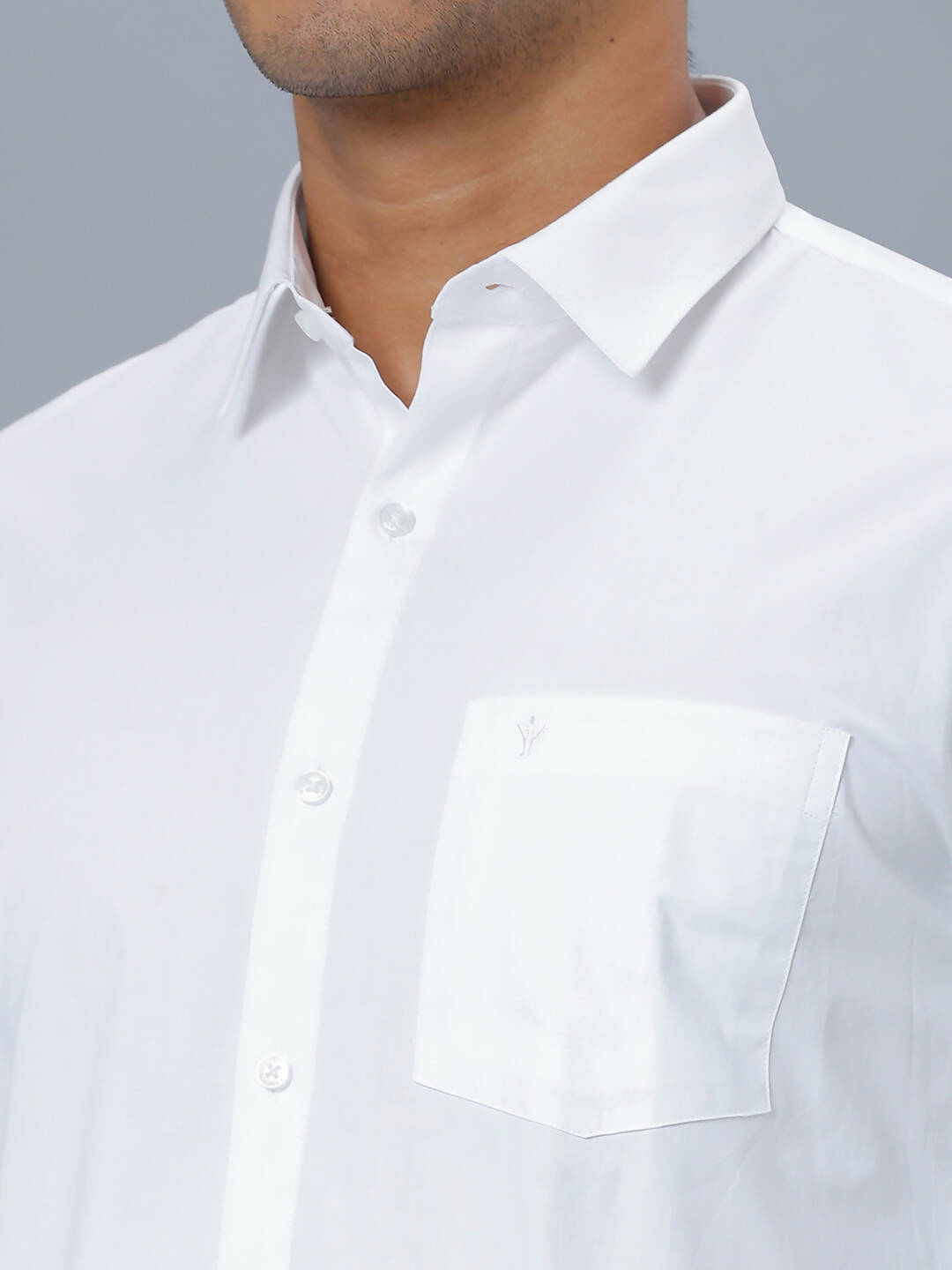 Ramraj Cotton Mens Full Sleeve Formal 100 % Cotton White Shirt | Grocsy