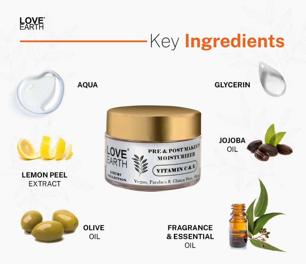 Love Earth Pre & Post Makeup Moisturizer | Grocsy