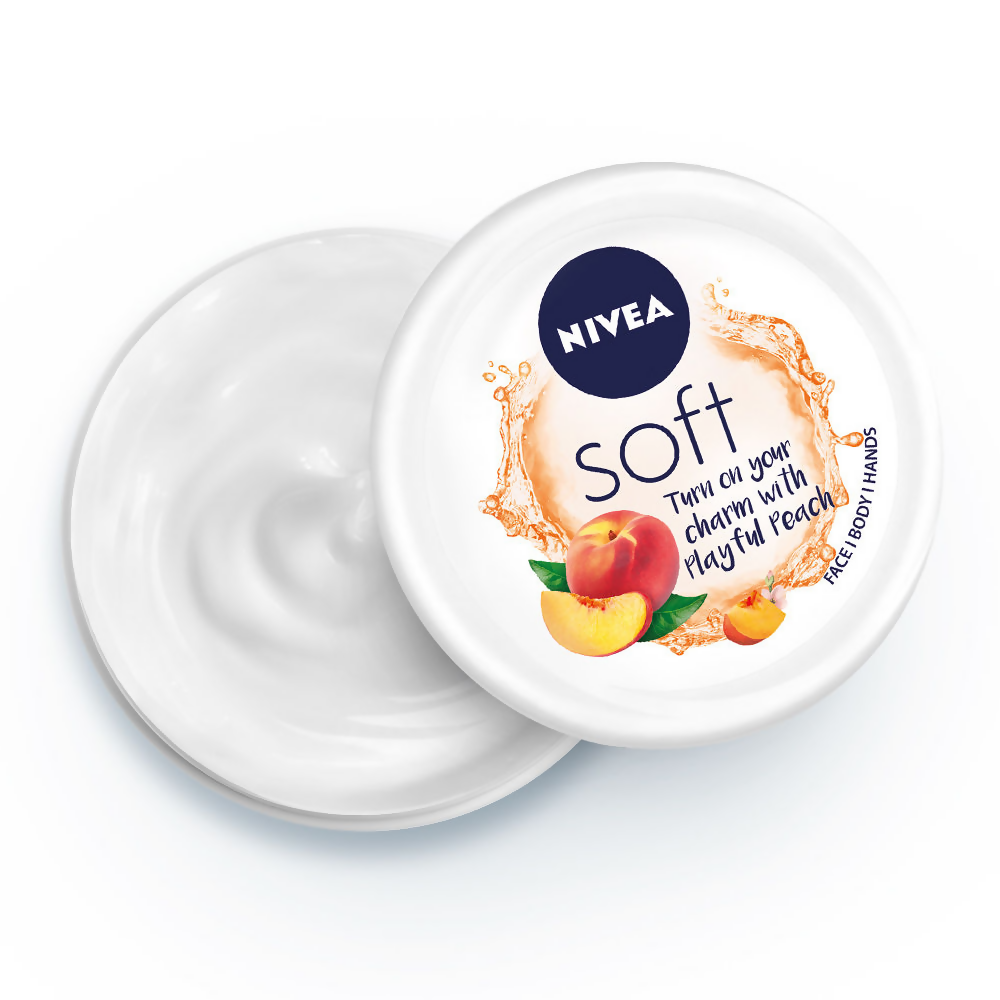 Nivea Soft Light Moisturizer Cream Playful Peach | Grocsy
