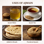 Village-Organica Ajwain Seeds | Grocsy