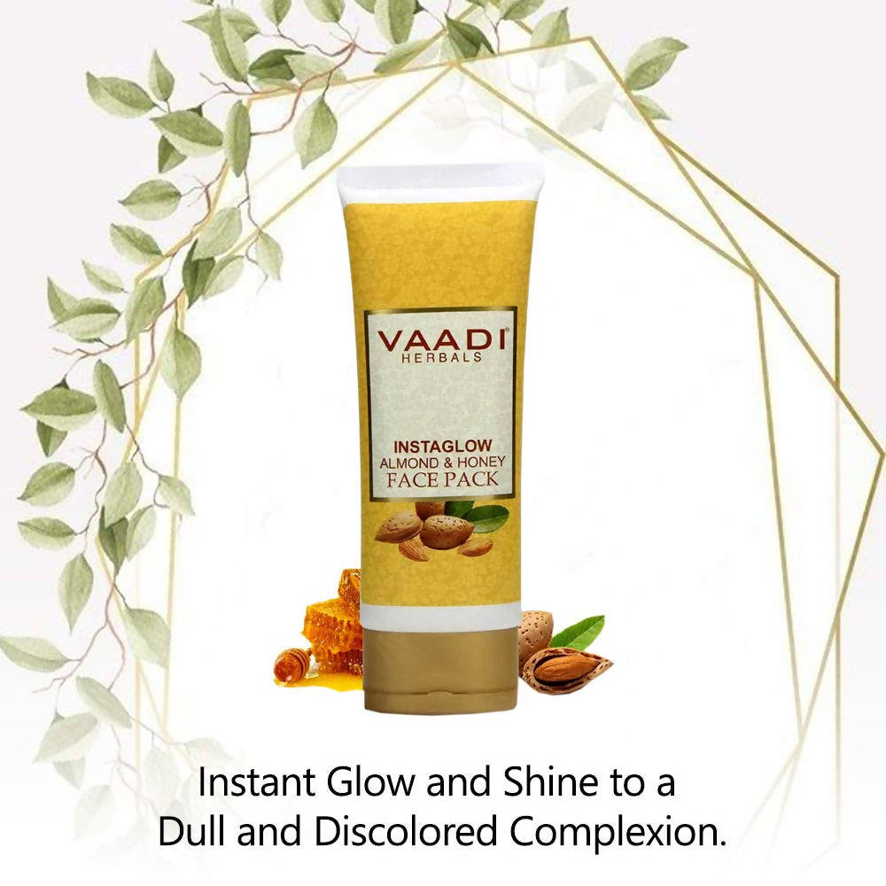 Vaadi Herbals Instaglow Almond And Honey Face Pack | Grocsy