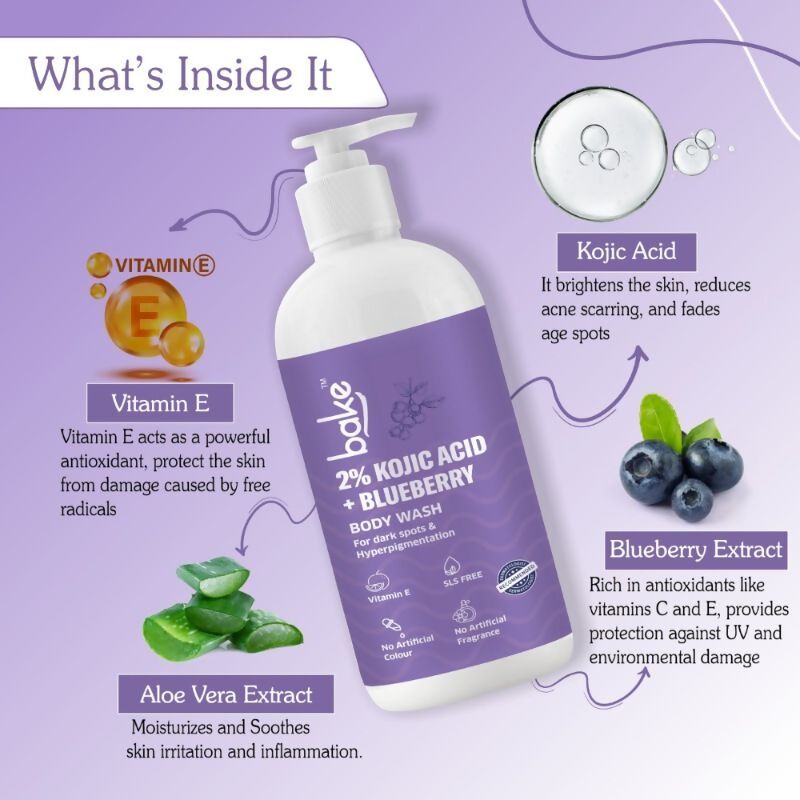 Bake 2% Kojic Acid Body Wash | Grocsy