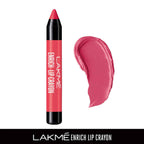Lakme Enrich Lip Crayon - Baby Pink | Grocsy