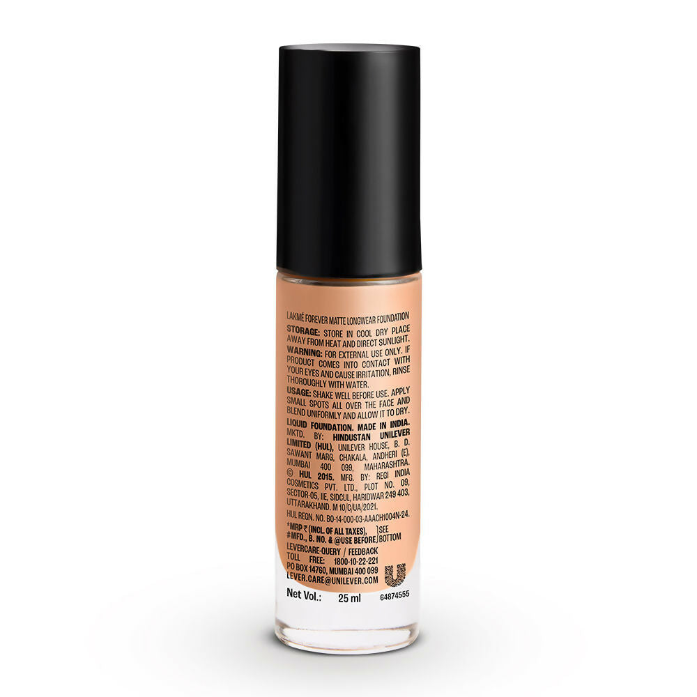 Lakme Forever Matte Longwear Foundation - Natural Coral | Grocsy