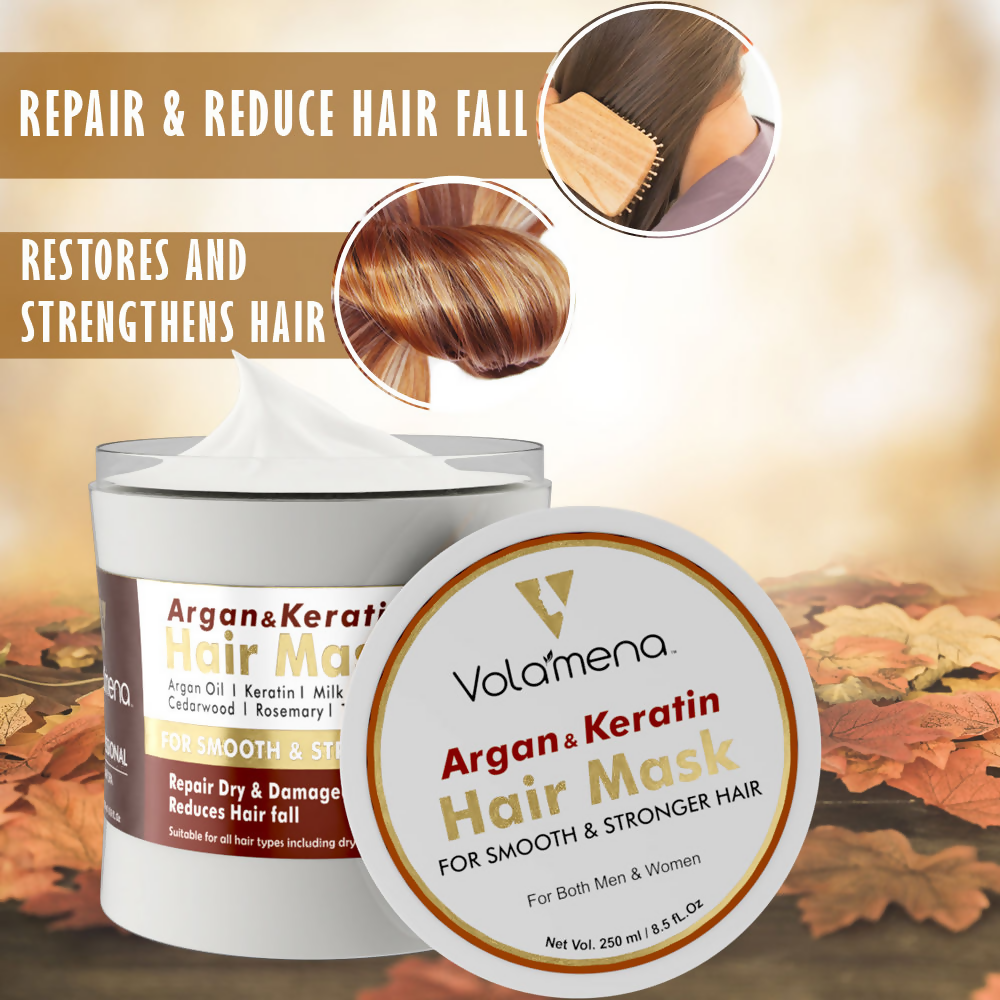 Volamena Argan Oil And Keratin Repair Hair Mask | Grocsy