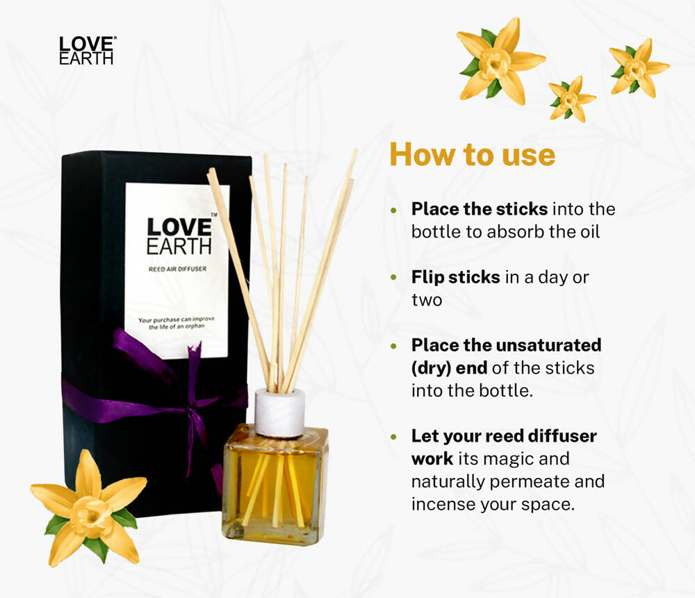 Love Earth Reed Diffuser- Vanilla | Grocsy