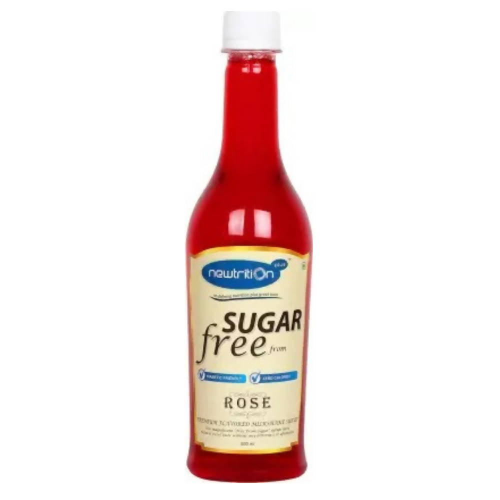 Newtrition Plus Sugar Free Rose + Strawberry +Kesar Elaichi Syrup | Grocsy