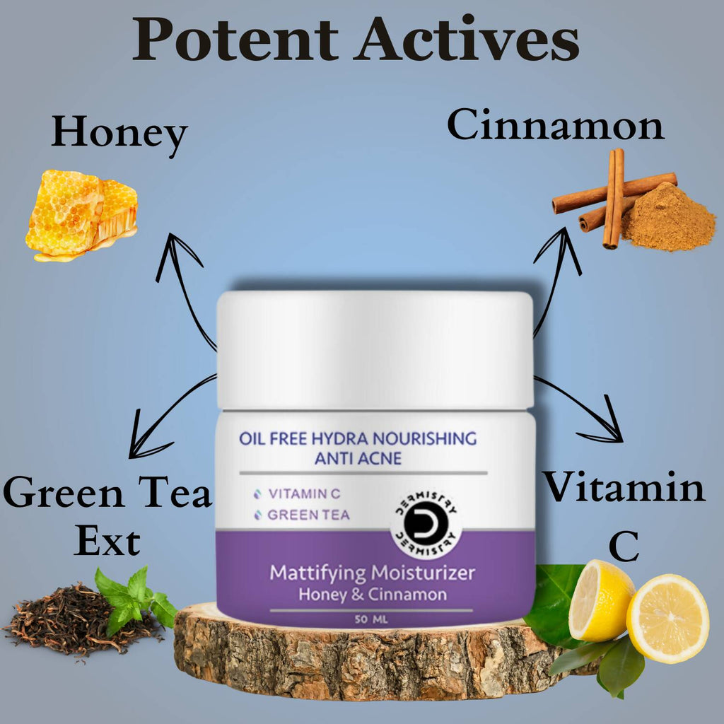 Dermistry Mattifying Moisturizer & Anti Acne Foaming Face Wash | Grocsy