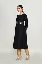 Joban Fashion Black Rayon Tunic | Grocsy
