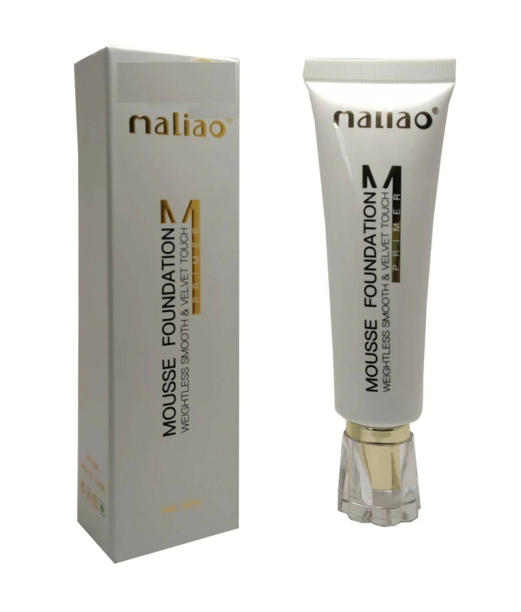 Maliao Primer Weightless Smooth & Velvet Touch Mousse Foundation | Grocsy