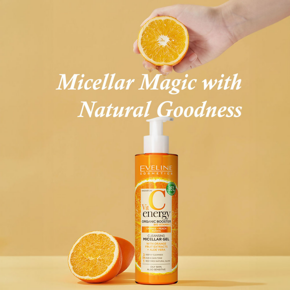 Eveline Cosmetics Vit C Energy Organic Booster Cleansing Micellar Gel | Grocsy