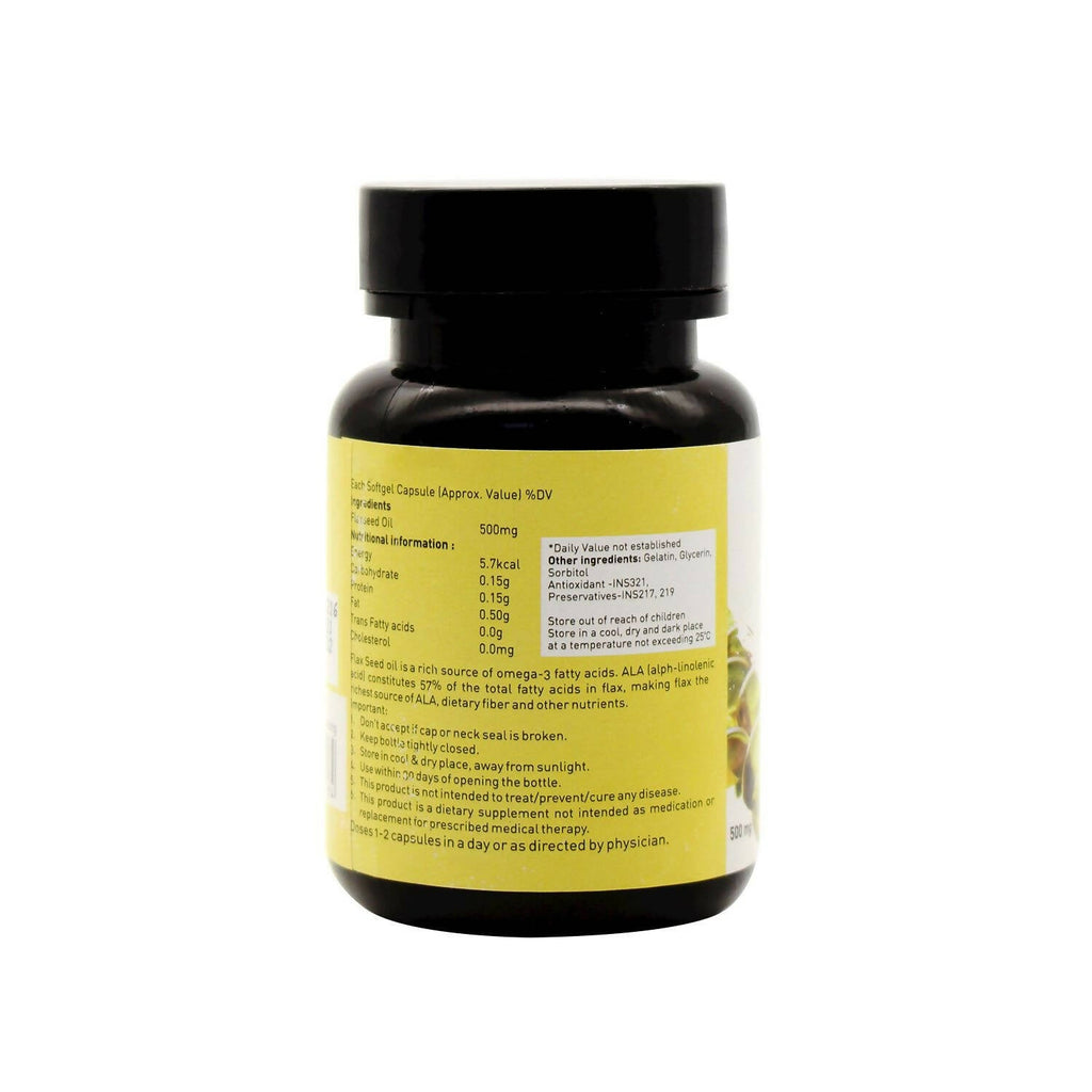 Nutriorg Flaxseed Oil Soft Gel Capsules | Grocsy