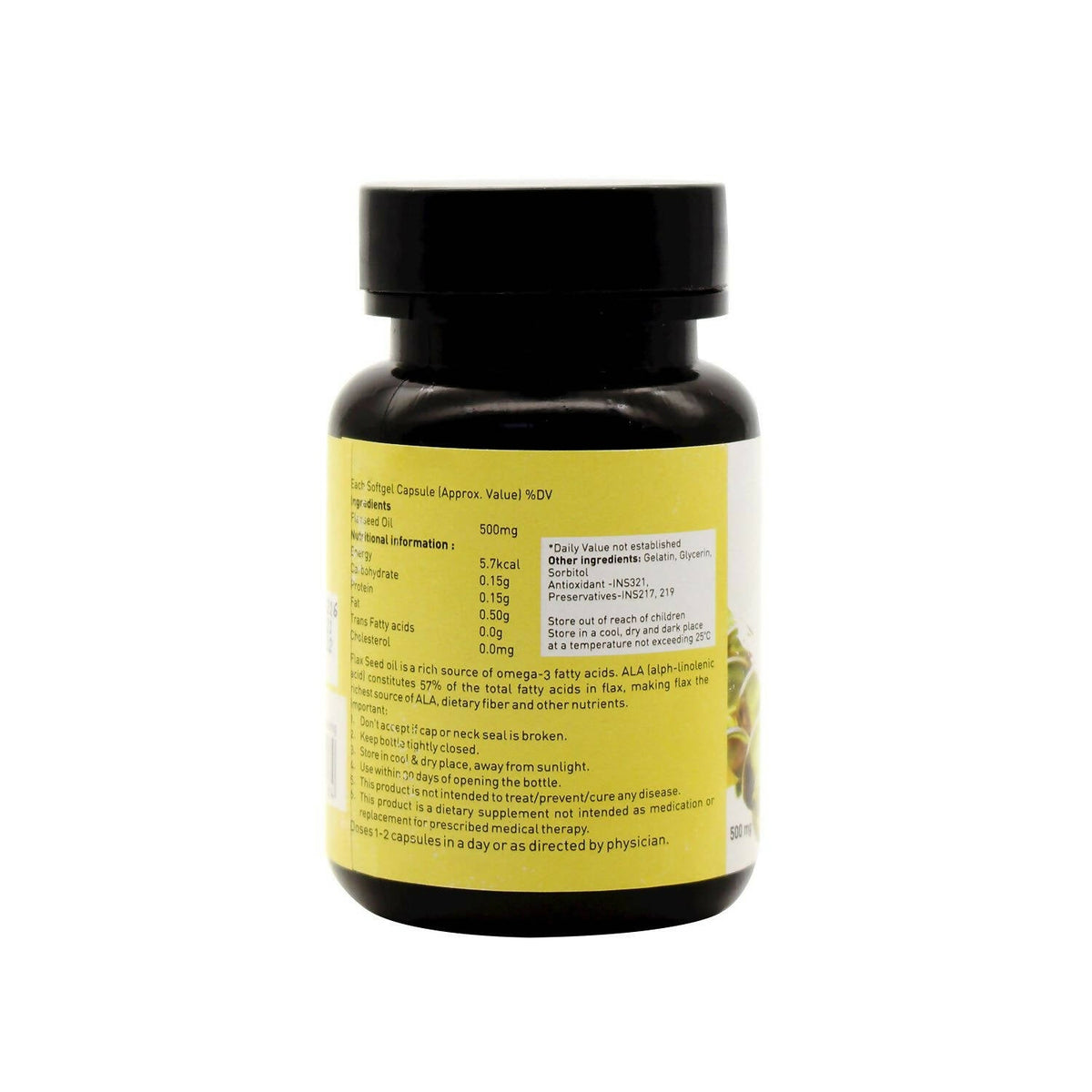Nutriorg Flaxseed Oil Soft Gel Capsules | Grocsy