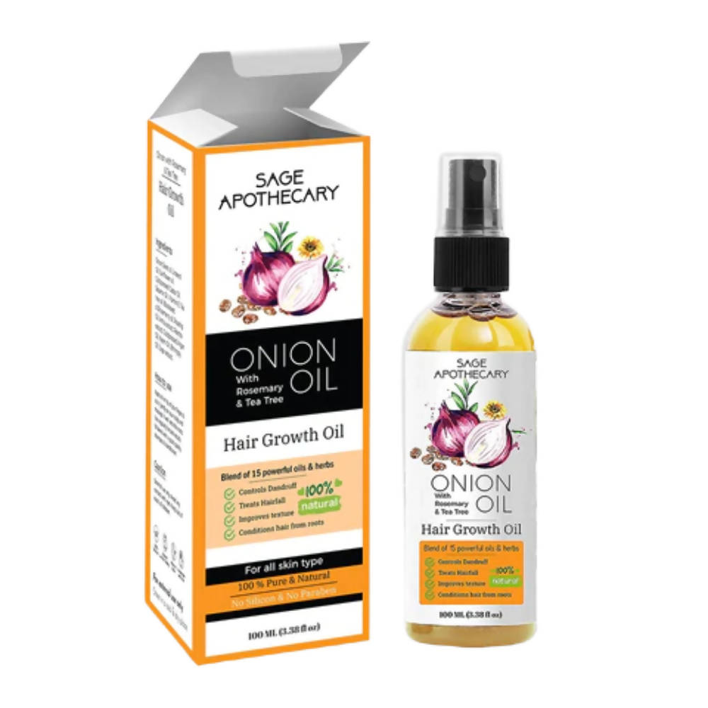 Sage Apothecary Onion Hair Oil | Grocsy
