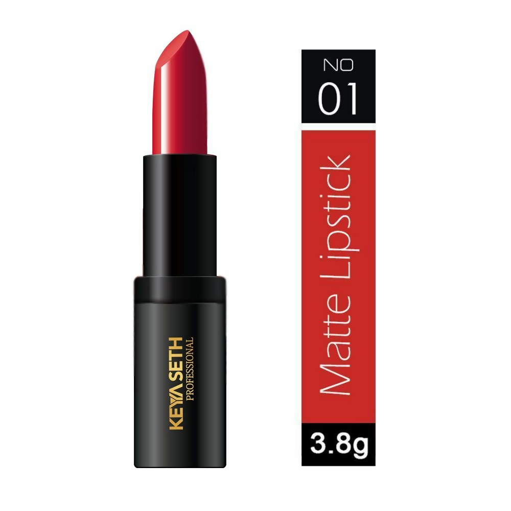 Keya Seth Aromatherapy Professional Matte Lipstick - Bright Red | Grocsy