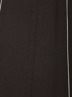 Aramya A-line Linen Cotton Solid Women's Kurta - Black | Grocsy