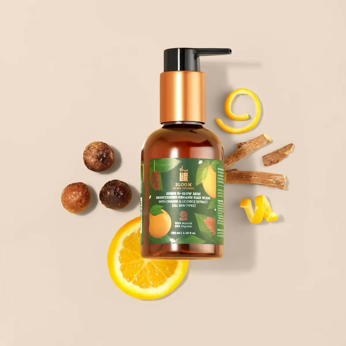 Isha Life Shine & Glow Skin Brightening Organic Face Wash | Grocsy