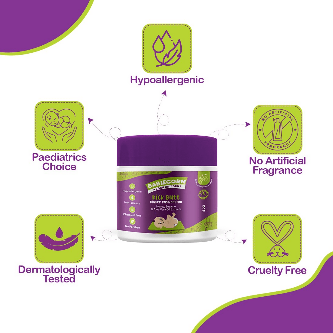 Babiecorn Kick Butt Diaper Rash Cream | Grocsy