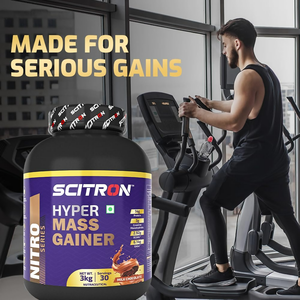 Scitron Nitro Series Hyper Mass Gainer Milk Chocolate | Grocsy