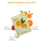 Yuri Woori Vita-C Marine Collagen Brightening Sheet Mask | Grocsy