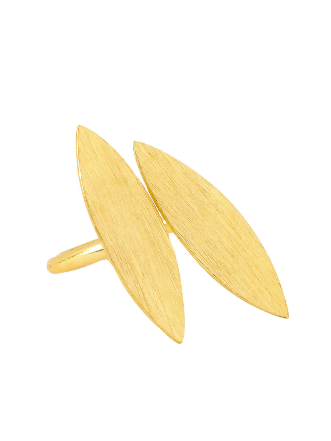 NVR Women's Western Gold-Polished Ajustable Finger Ring | Grocsy