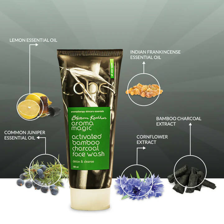 Blossom Kochhar Aroma Magic Activated Bamboo Charcoal Face Wash | Grocsy