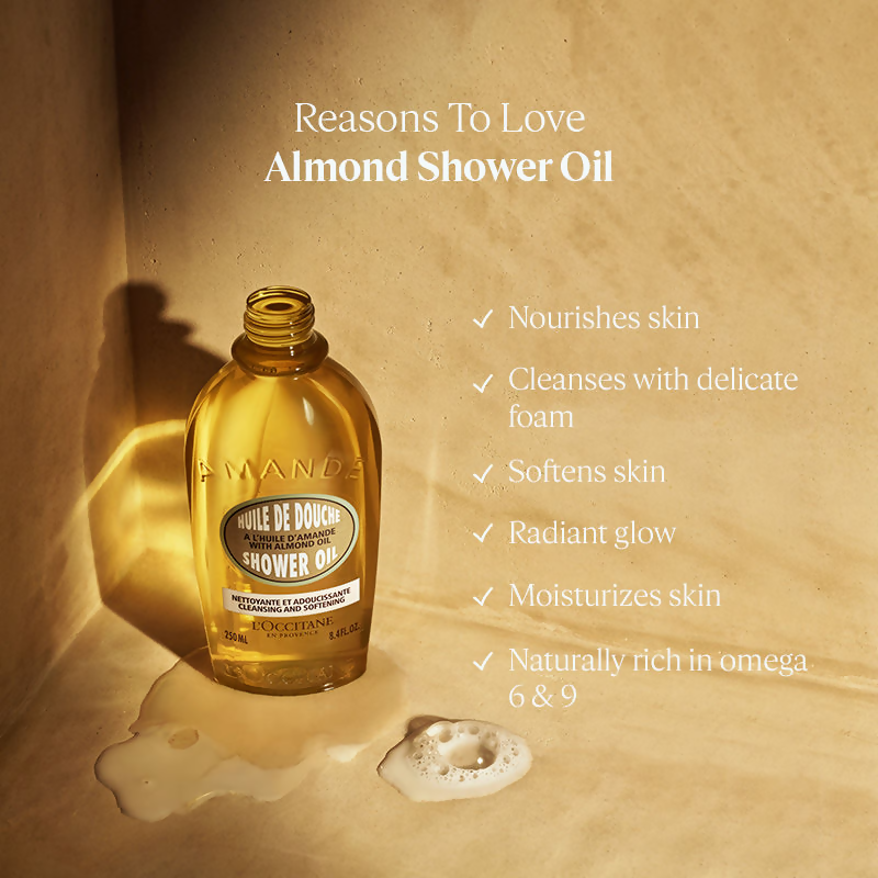 L'Occitane Cleansing & Softening Almond Shower Oil | Grocsy